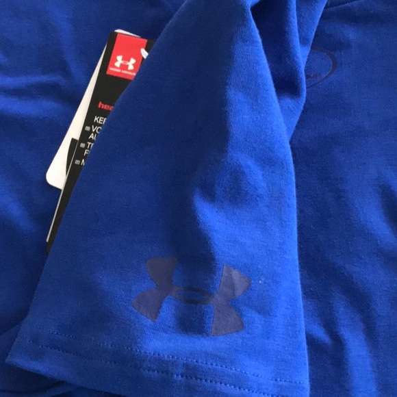 UNDER ARMOUR BOYS SIZE YLG SC30 LOGO TEE - Picture 6 of 6